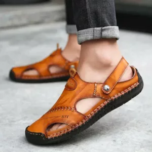 StefanOrthopedic Leather Sandals